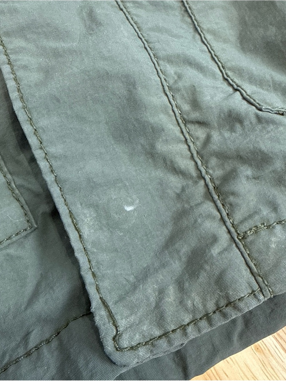 Old Navy Kids Green Fleece Lined Coat Needs Zipper Still Buttons Size 5T - Picture 6 of 8